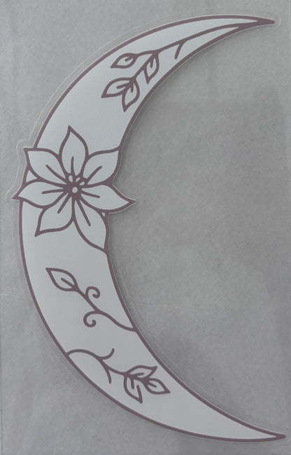 Flower Centerpiece Moon Sticker